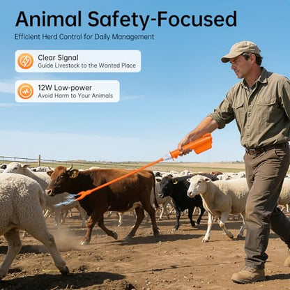 Cattle Prod, Waterproof Electric Livestock Prod, 26in Animal Prod for Farm Ranch Herding and Livestock Management, Livestock Shock Stick
