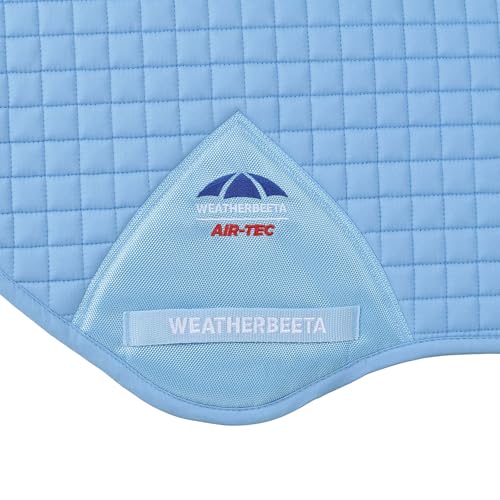 WeatherBeeta Prime Air-Tec Jump Shaped Saddle Pad - color: Sky Blue, size: Large