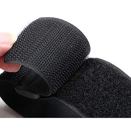 Reusable Cinch Straps 1" x 12" - 12 Pack, Multipurpose Quality Hook and Loop Securing Straps (Black) - Plus 2 Free Bonus Reusable Cable Ties - size: 1" x 12"