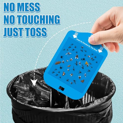 Qualirey 25 Pack Fly Trap Refill Cartridges Compatible with Raid/STEM/Wondercide Flying Insect Traps, Light Trap Refills Strong Glue Card for Fly Insect Bug Mosquito Gnat Traps Indoor