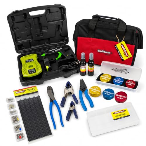Road Warrior Kit - 6 AWG Connector Molds, 120W Cordless Glue Gun, 50 Sealant Sticks, Mold Release & Wire Cleaner - Professional-Grade Automotive, Marine & Electrical Splice Sealing Kit - style: Road Warrior Kit