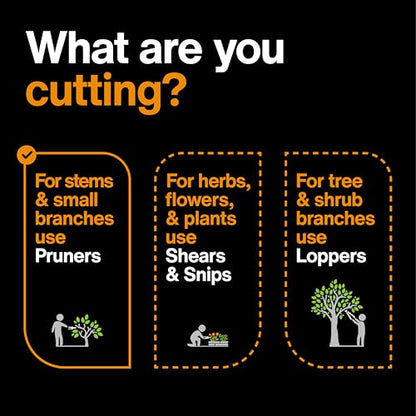 Fiskars Floral Bypass Pruning Shears, Garden Clippers for Deadheading | 1/2" Cut Capacity, Ideal for Cutting Flowers, Low-Friction Coated Steel Blades, Stem Stripper and Wire Cutter - style: Floral Pruner