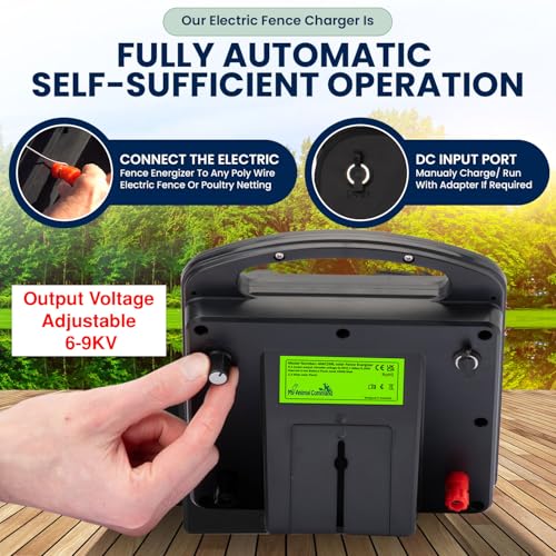 My Animal Command Solar Power Electric Fence Energizer Charger 0.2 Joules - size: Mini MAC2ML 0.2 Joules