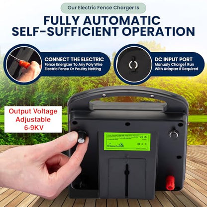 My Animal Command Solar Power Electric Fence Energizer Charger 0.2 Joules - size: Mini MAC2ML 0.2 Joules