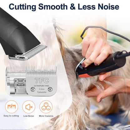 7FC Clipper Blade Compatible with Andis, Wahl and Oster Dog Clippers - color: 7FC