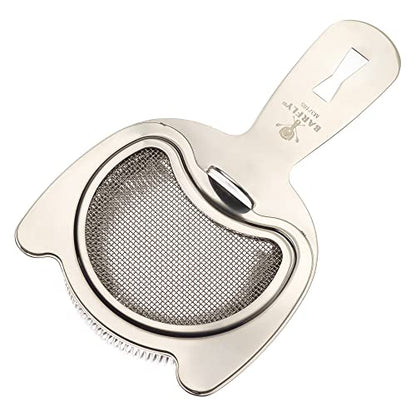 Barfly Fine Mesh Spring Strainer, Stainless Steel - color: Stainless Steel