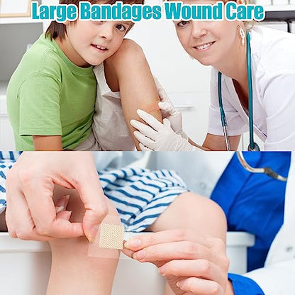Lounsweer 720 Pcs Assorted Bandage Bulk Waterproof Adhesive Variety Bandage - style: Classic