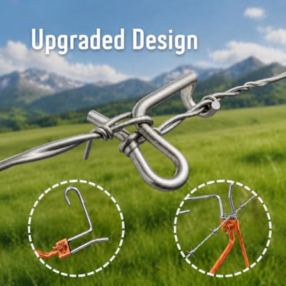 Fence Wire Tightener Barb Wire Fence Tools for Wire Farm Garden