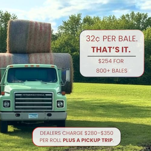 Bale Tuff Freedom Round Bale Net Wrap, 67 in x 7000 ft, Fits 5 ft - 16 Roll