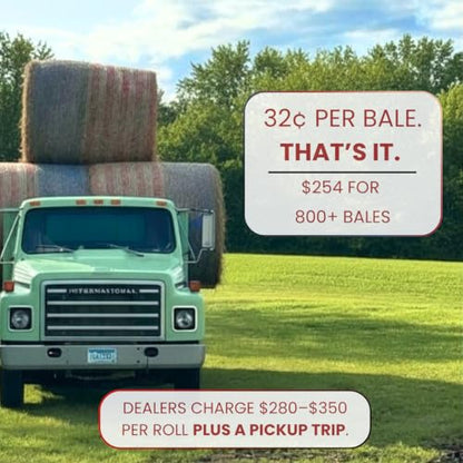 Bale Tuff Freedom Round Bale Net Wrap, 64 in x 7,000 ft - 8 Roll