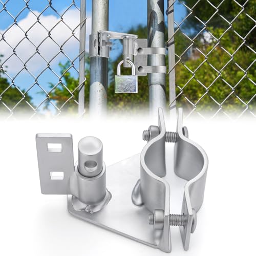 Zonon Chain Link Gate Latch 1-5/8 & 1-7/8 in Pipe Galvanized Steel