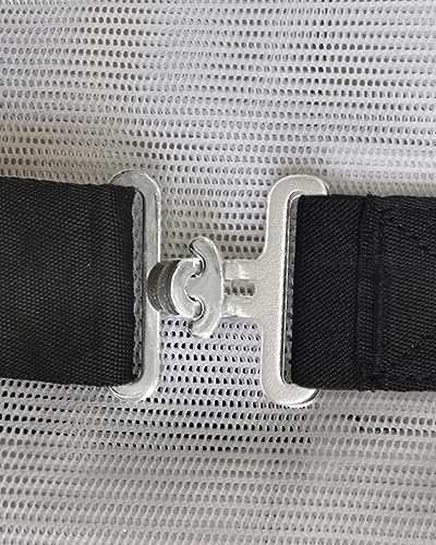 6 Sets - Fast Fix Ring Buckle Cross-Surcingle Clip Replacement Connection Webbing Strap Buckle Style A