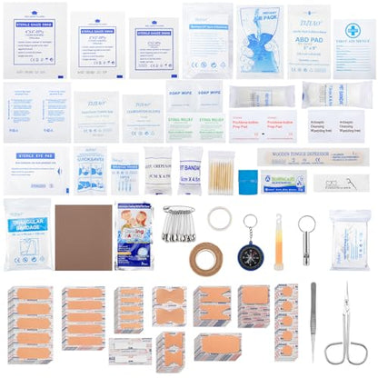 330-Piece Comprehensive First Aid Kit for Home, Car, Travel - size: Medium