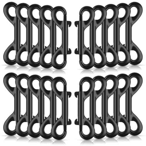 ERKOON 3.5 Inch Double Sided Clips Trigger Snaps for Horse (20 Pack) - size: 20 Pack