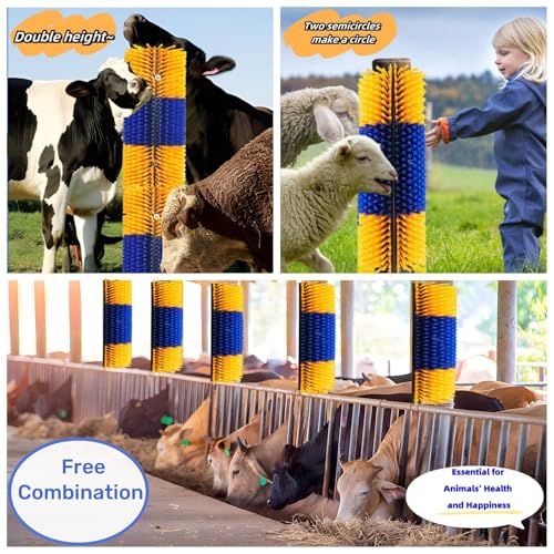 Livestock Scratching Brush 2 Pack, Itch Relief Goat Scratching Post - size: 2 pack