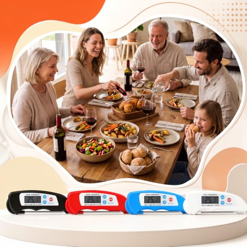 Konohan 20 Pcs Digital Meat Thermometer for Cooking Instant Read Waterproof