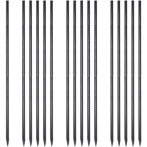 Rebar Stakes 48 Inch 16 Pcs Concrete Form Stake 1/2 Inch Dia Ground Anchors - size: 48"-Φ1/2"-16pcs
