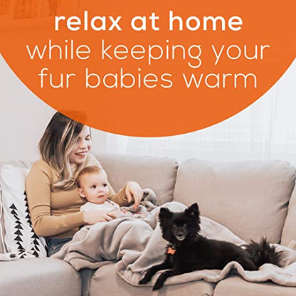 Beurer Heated Electric Blanket, Cozy-Soft Fleece Throw, Auto shut-off, 50x60 in (Adult Size), Portable Heating Blanket for Bed, Desk & Office with Control, Perfect for Home & Travel, HD71