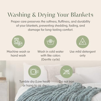 Springtree Home Luxury Micro Plush Throw Blanket | Thick Faux Fur | Ocean | Lily Collection | 50" x 60" | Teal Blanket | Ultra Plush - color: Deep Ocean, size: 50" x 60" (Medium)