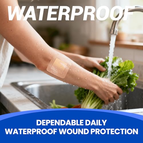Large Waterproof Bandages 3X3 Silicone Foam Dressing Sensitive Skin, 20 PCS - style: 3"X3"(20PCS)