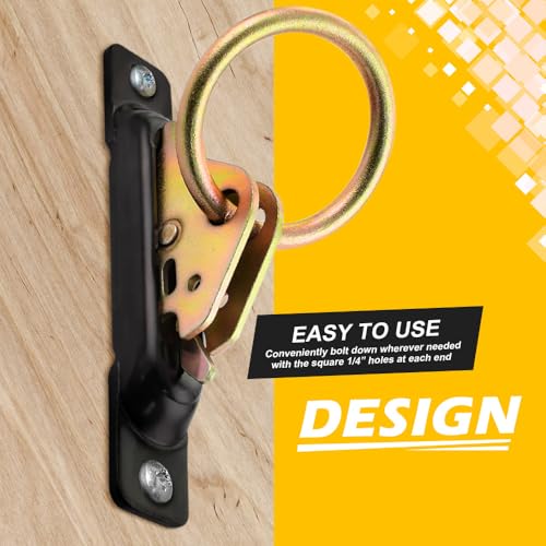 E Track Single Slot 10 Pack 3.5mm Heavy Duty Steel E Track Single Anchors with 1,000 lbs Working Load Limit and 3,000 Lbs BS Compatible with All E Track Accessories E Track Single Rail