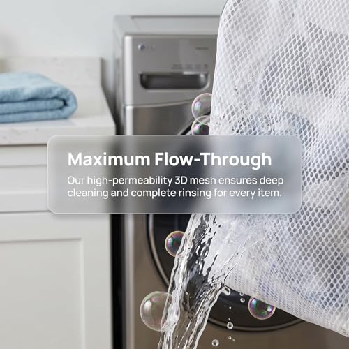 Mesh Laundry Bags 3-Pack for Delicates, Large/Medium/Small