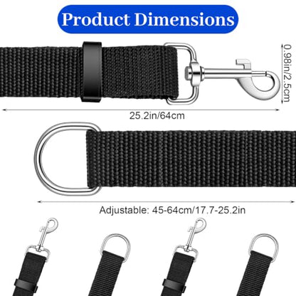 4PC Black Nylon Horse Bucket Straps Hangers Adjustable 20 to 30 in