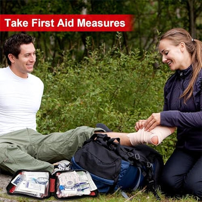 First Aid Kit 300PCS Car Home Camping Essentials Red 1st Aid | School Supplies,Dorm Room Essentials,Survival Kit,Emergency Kit,Outdoor Adventure,Office Hiking Portable - style: Red-300Pcs