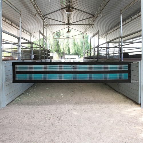 Kensington Aisle Guard with Hardware and Chain Sides to Keep Horse Secured in Barn Aisle - 10' to 12', Atlantis - color: 2021 - Atlantis