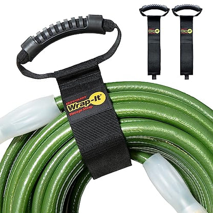 Easy-Carry Wrap-It Storage Straps - 28" (2-Pack) - color: Black, size: 28" (2 Pack)