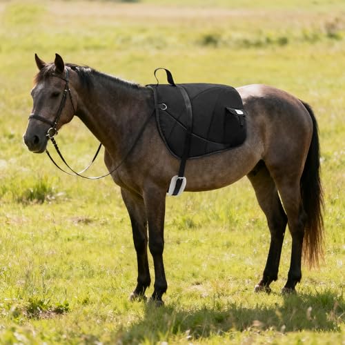 Saddle Pad Western, Classic Contour Saddle Pad, Ortho Pad Horse Saddle Pad, Saddle Blanket - color: Black