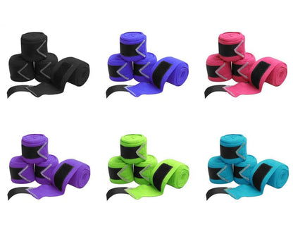 Fleece Polo Wraps w/Rhinestones - color: Black
