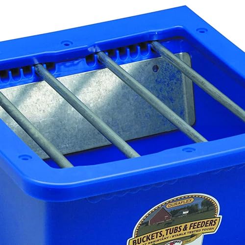 Little Giant Portable DuraFlex Plastic Foal and Small Animal Feeder and Wire Grill Attachment (3 Pack)