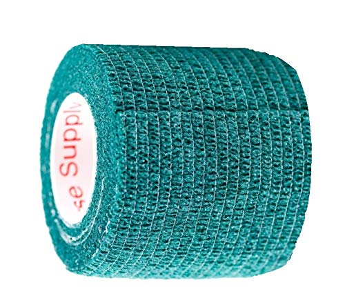 2 Inch Self Adhesive Bandage Wrap & Athletic Tape - 6Pk, Hunter Green - color: Hunter Green, size: 6 Rolls