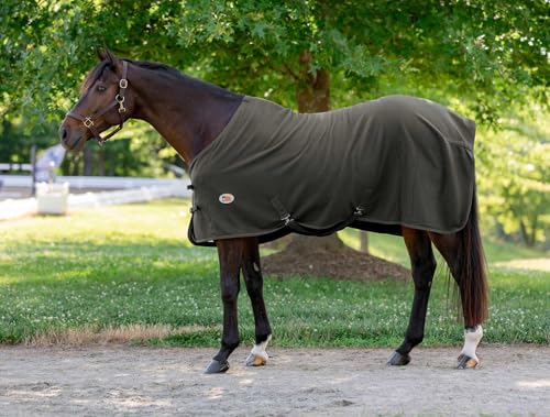 Miller's Standard Neck Fleece Cooler for Horses -Dark Green -72 - color: Dark Green, size: 72