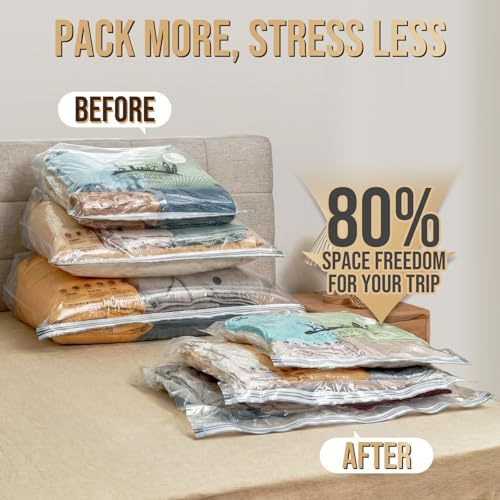 TAILI Vacuum Storage Bags with Rechargeable Pump, 16 Pack(6M+6L+4XL) - size: 16 Travel