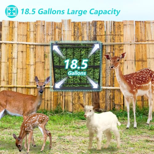 LIANTRAL Hay Feeder Goat, Black 2-in-1 Wall Mounted Goat Hay Rack