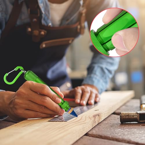 Aluminum Lumber Crayon Holder, 1/2 in Crayons, Green 2 Pack - color: Green-2