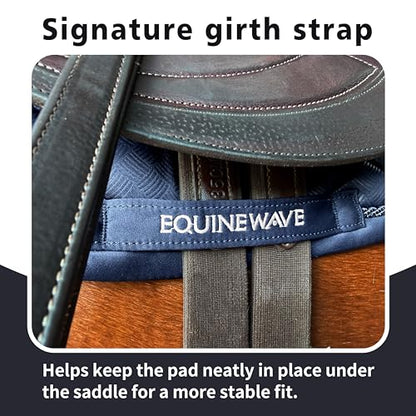 EQUINEWAVE Embossed All Purpose Saddle Pad - color: NAVY