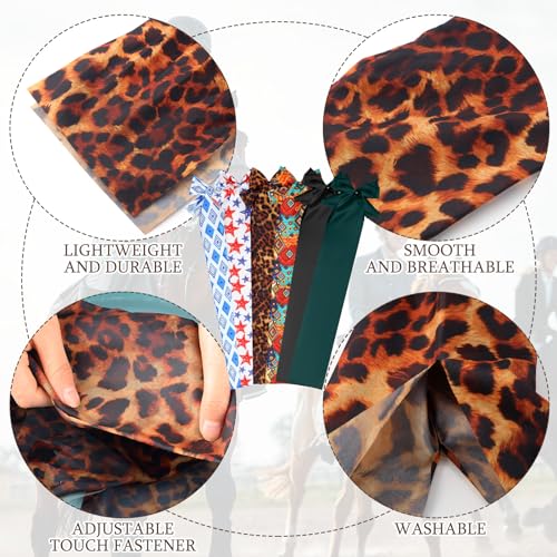 Huhumy 6 Pcs Horse Tail Bag Breathable Guard 22" Slip on Horse Care Tail Wrap 2 Strand Closure Straps Grooming Supplies to Keep from Dirt Breakage Rubbing 6 Designs(Vintage Style) - style: Vintage Style