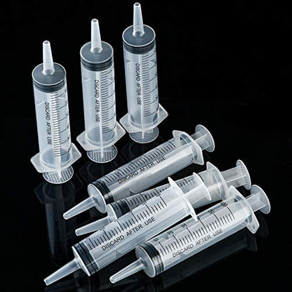 Boao 10 Pack Plastic Syringes Without Needle for Epoxy Resin,60 Ml - size: 60 ML