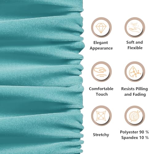 KKJIAF 5 Yard Aqua Sky Stretch Velvet Fabric 60" Wide for DIY Crafts - color: Aqua Sky, size: 5 Yard