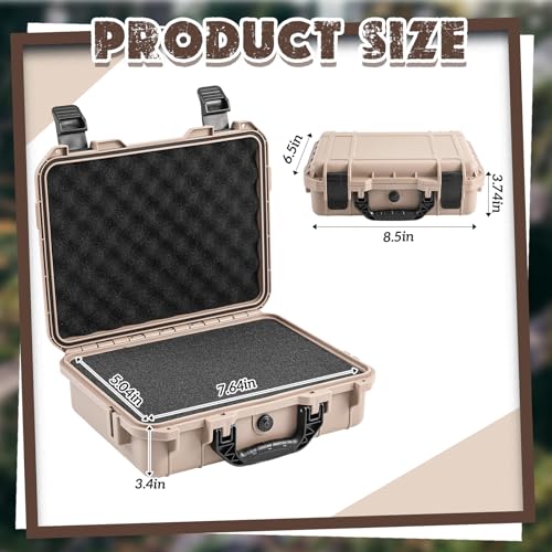 Relaxweex 8.5 x 6.5 x 3.7 Inch Hard Case, Grid Shell, Tan - color: Tan, size: 8.5 x 6.5 x 3.7 Inch, style: Grid Shell