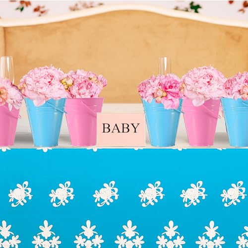 Sadnyy 12 Pack 4.5 X 5 inch Pink Blue Metal Buckets - color: Pink Blue, size: 4.5 x 5 in