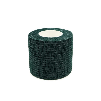 Self Adhesive Bandage Wrap Animal Cohesive Bandage Self Adherent Wrap First Aid Tape for Dogs Cats Horses Birds & Wrist Healing Ankle Sprain (2 Inch Dark Geen 12 Rolls) - color: 2 Inch Dark Geen 12 Rolls