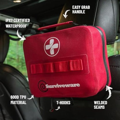 Surviveware Comprehensive Waterproof Premium Survival First Aid Kit - style: Large Waterproof
