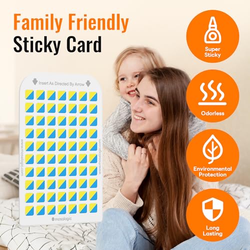 Mosalogic Sticky Card Refills Replacement Glue Cards,Fly Insect Trap 10pack - color: White, size: 10 Refills