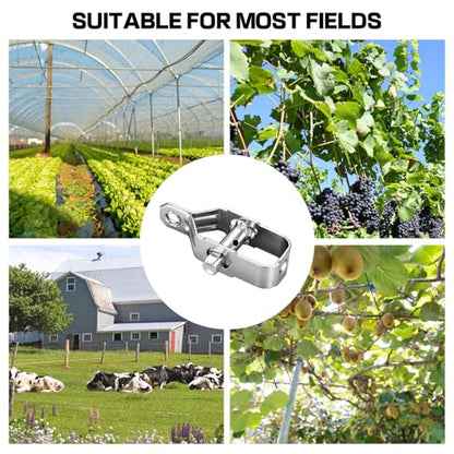 Wire Tensioner, All-Steel Wire Tightener, Heavy Duty Fence Tensioner-14PCS | Sturdy Metal Rope Tightener, Durable Fence Wire Tensioner Tool for Farm, Orchard, Outdoor Fencing and Cable Fastening - size: 3.15Inch/80MM