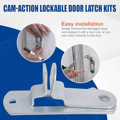 Fuoequl Trailer Hasp Bolt Kit for Trailer Cam Action Hasp - style: Cargo Trailer Door hasp