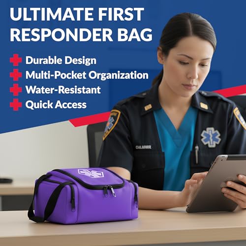 Dixie EMS Dixigear Empty First Responder II Bag 10.5" x 5" x 8" – Purple - color: Purple